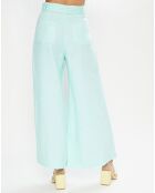 Pantalon Rose Wide vert d'eau