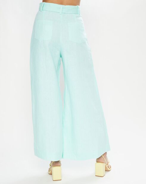 Pantalon Rose Wide vert d'eau