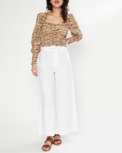 Rose Wide witte broek