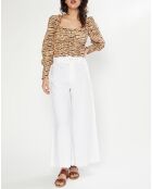 Top Willow imprimé animal beige/marron