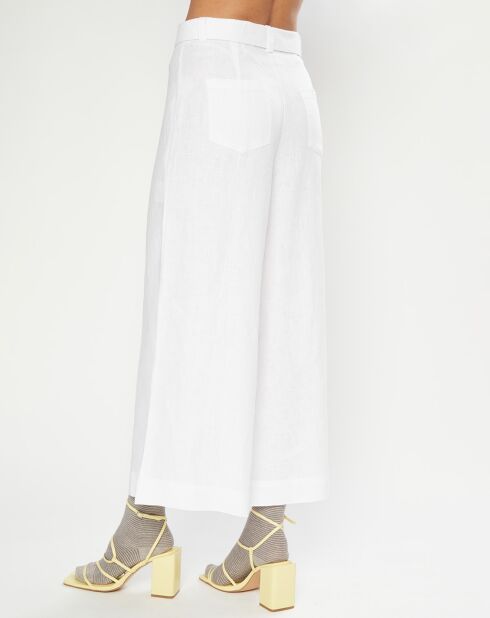 100% linnen Lissandra Wijde witte broek