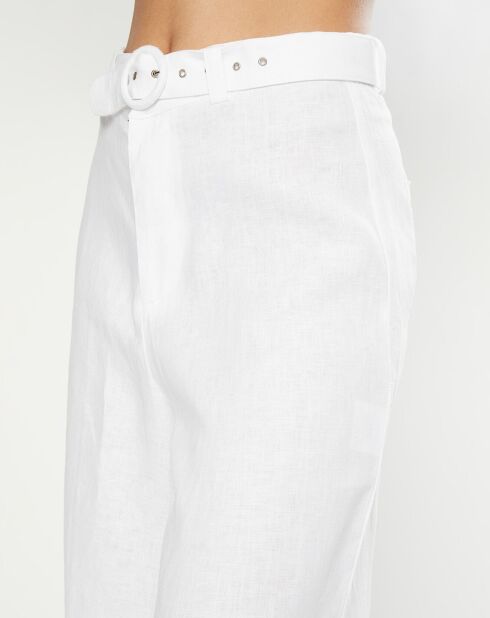 100% linnen Lissandra Wijde witte broek