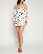 Short Anjani à pois noir/blanc