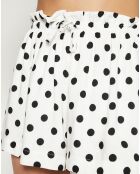 Short Anjani à pois noir/blanc