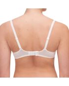 Soutien-gorge Coque Corbeille Memory Fleurs ivoire/doré