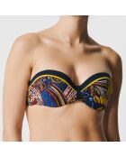 Haut de maillot de bain Coque Bandeau amovible Straps Ethnic wax