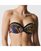 Haut de maillot de bain Coque Bandeau amovible Straps Ethnic wax