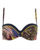 Haut de maillot de bain Coque Bandeau amovible Straps Ethnic wax