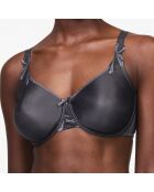 Soutien-gorge Enveloppant Moulé avec armatures Hedona gris profond