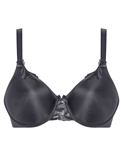 Soutien-gorge Enveloppant Moulé avec armatures Hedona gris profond