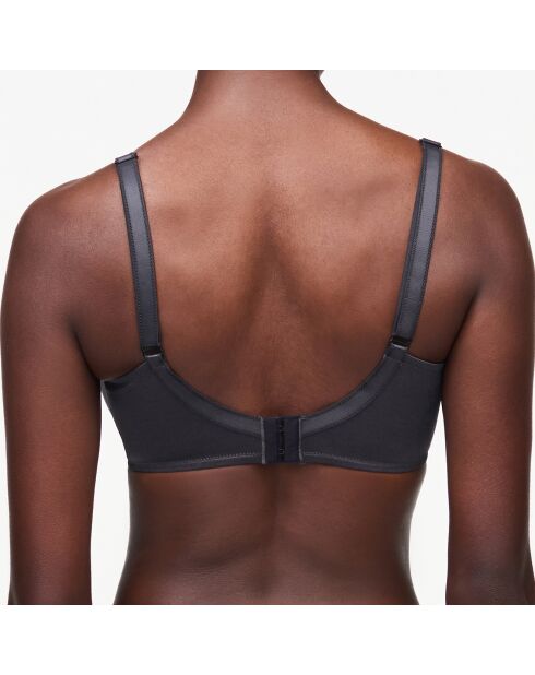 Soutien-gorge Enveloppant Moulé avec armatures Hedona gris profond