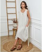 Robe 100% Lin Adina beige