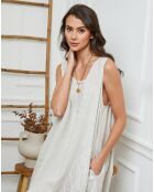 Robe 100% Lin Adina beige