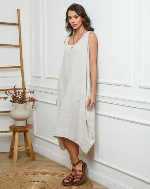 Robe 100% Lin Adina beige