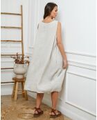 Robe 100% Lin Adina beige