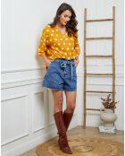 Top 100% Lin Amoura moutarde