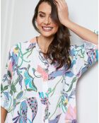 Robe 100% Lin Batifola blanche
