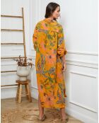 Robe 100% Lin Batifola moutarde