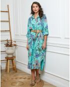 Robe 100% Lin Batifola verte