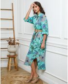 Robe 100% Lin Batifola verte