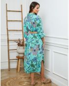 Robe 100% Lin Batifola verte