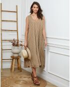 Robe 100% Lin Dacia beige