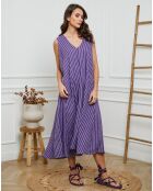 Robe 100% Lin Dacia violette