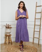 Robe 100% Lin Dacia violette