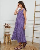 Robe 100% Lin Dacia violette