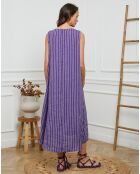 Robe 100% Lin Dacia violette