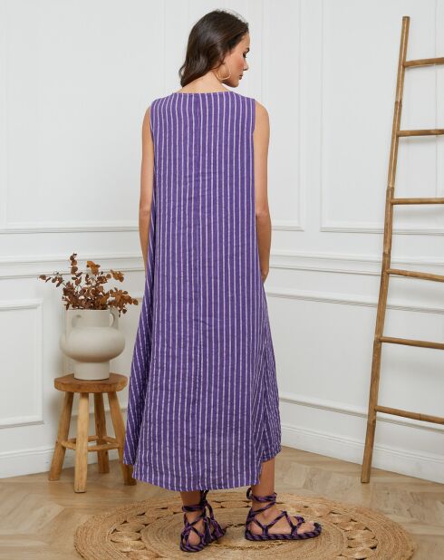 Robe 100% Lin Dacia violette