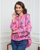 Chemise 100% Lin Fetucina fushia