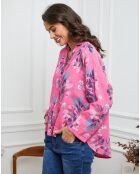 Chemise 100% Lin Fetucina fushia