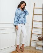 Chemise 100% Lin Fetucina indigo