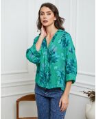 Chemise 100% Lin Fetucina verte