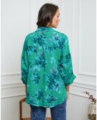 Chemise 100% Lin Fetucina verte