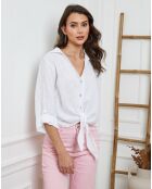 Chemise 100% Lin Josue blanche