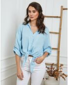 Chemise 100% Lin Josue ciel