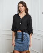 Chemise 100% Lin Josue noire