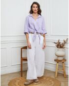 Chemise 100% Lin Josue parme
