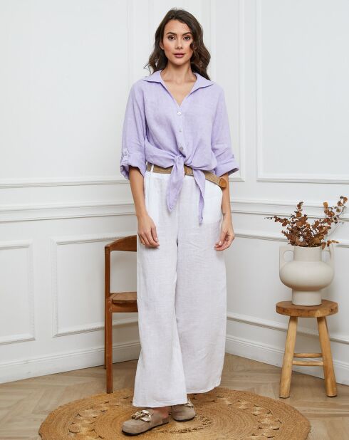 Josue parma overhemd van 100% linnen