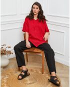 Top 100% Lin Livna rouge