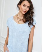 Robe 100% Lin Many ciel