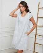 Robe 100% Lin Many grise