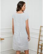 Robe 100% Lin Many grise