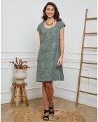 Robe 100% Lin Many kaki