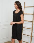 Robe 100% Lin Many noire