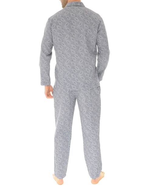 Pyjama tailleur Valentin bleu marine