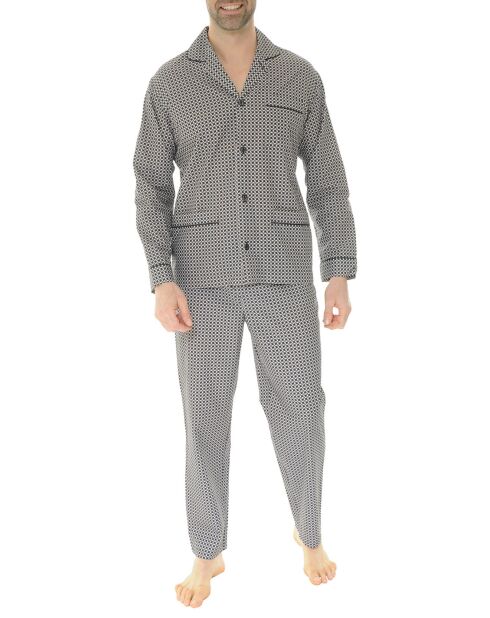 Pyjama tailleur Ulysse noir/blanc