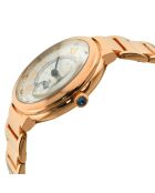 Montre Rome Femme Quartz en Acier & Diamants 0.684 ct rose doré